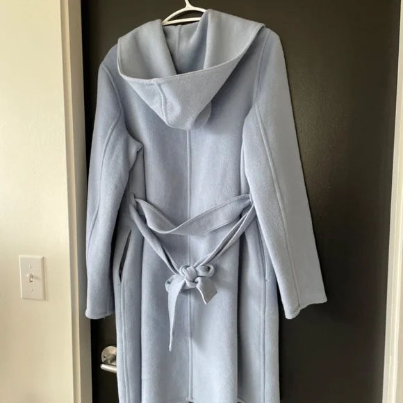 Wool blend hooded coat/jacket with belt - Picture 3 of 7